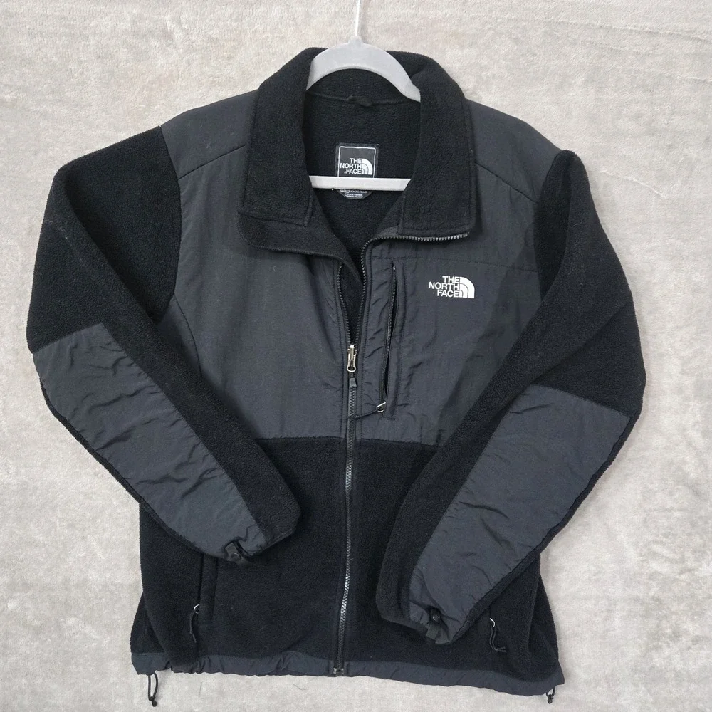 The North Face Denali Jacket Retro Womens XL Black Polartec Fleece‎ Full Zip